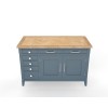 Signature Blue Hidden Home Office Desk