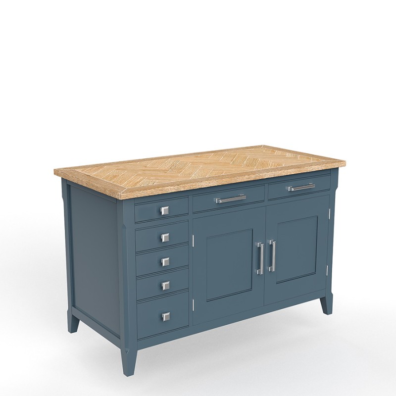 Signature Blue Hidden Home Office Desk