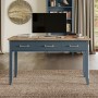 Signature Blue Large Executive Desk
