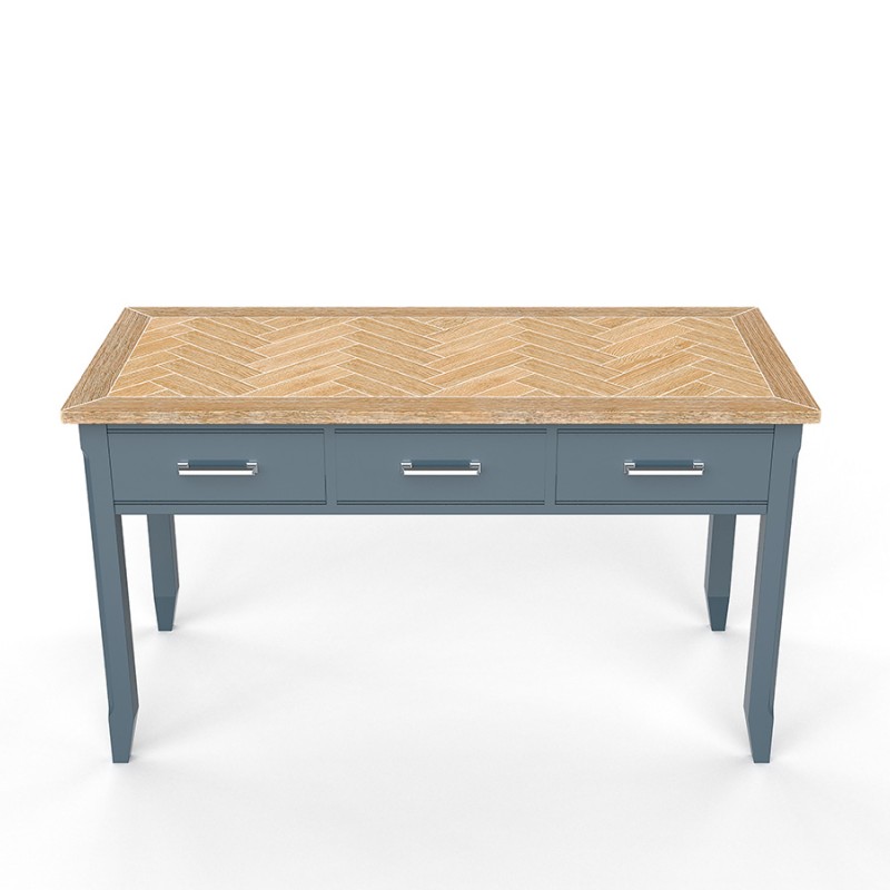 Signature Blue Large Executive Desk
