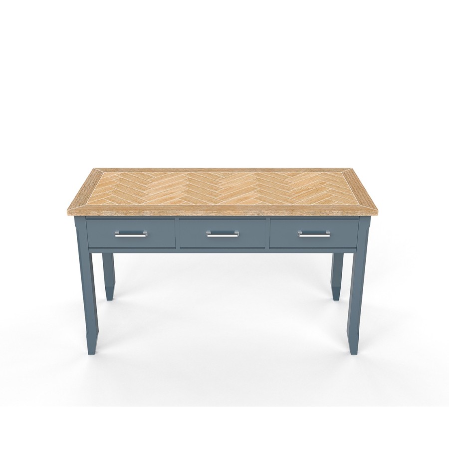 Signature Blue Large Executive Desk