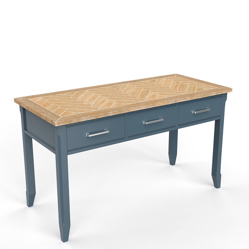 Signature Blue Large Executive Desk