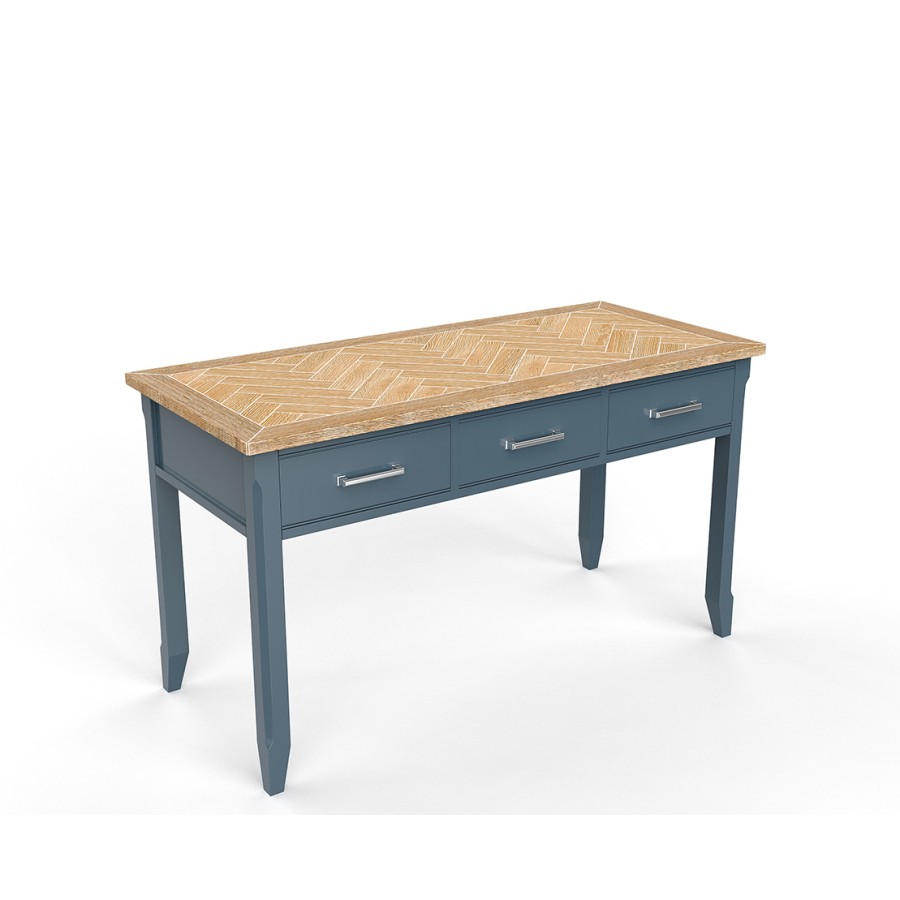 Signature Blue Large Executive Desk