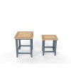 Signature Blue Nest of Two Tables