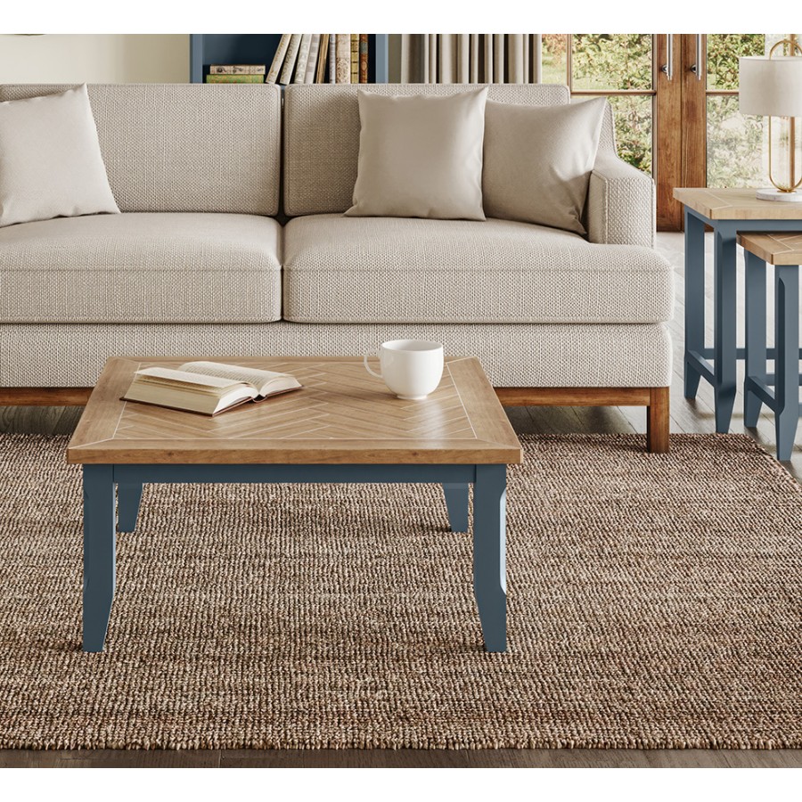 Signature Blue Square Open Coffee Table Signature Blue Square Open Coffee Table