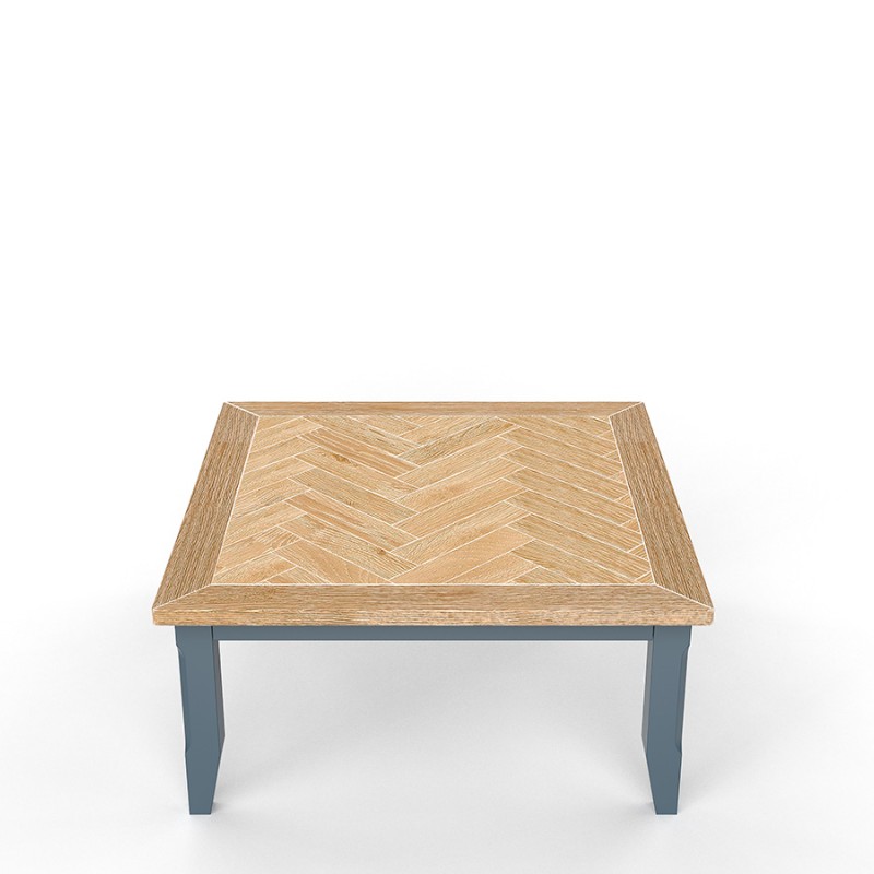 Signature Blue Square Open Coffee Table