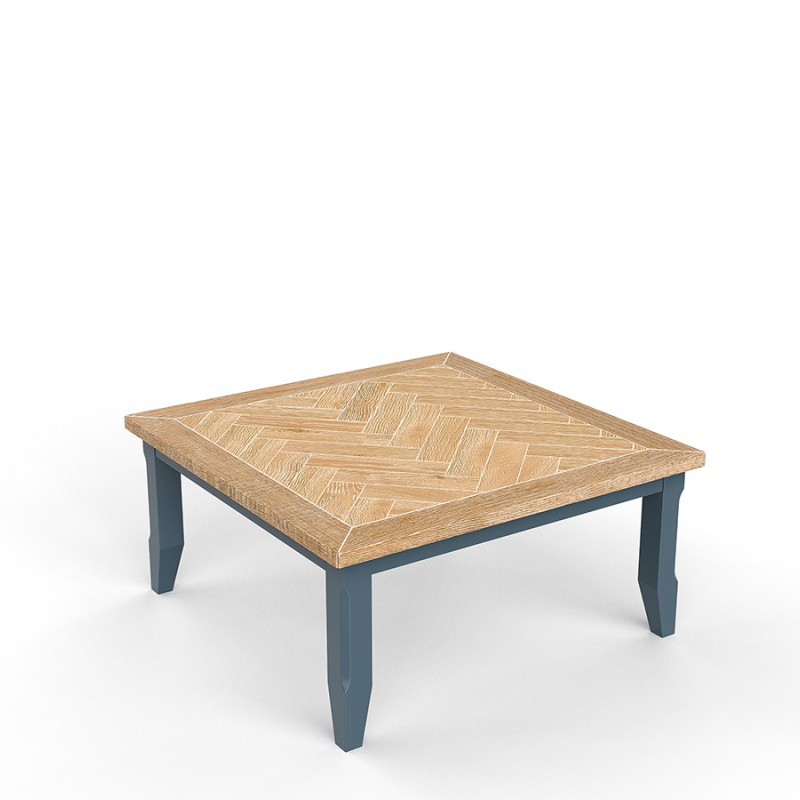 Signature Blue Square Open Coffee Table