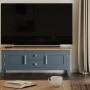  Signature Blue Widescreen Television Stand