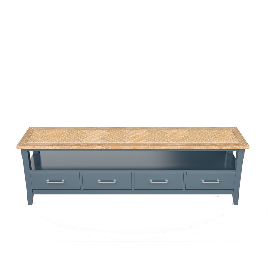 Signature Blue Large Widescreen Television Cabinet