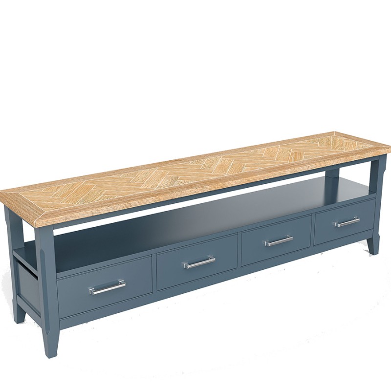 Signature Blue Large Widescreen Television Cabinet