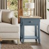 Signature Blue One Drawer Lamp Table
