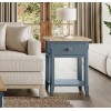 Signature Blue One Drawer Lamp Table