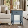 Signature Blue One Drawer Lamp Table