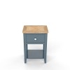 Signature Blue One Drawer Lamp Table