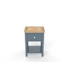 Signature Blue One Drawer Lamp Table
