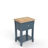 Signature Blue One Drawer Lamp Table