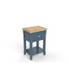 Signature Blue One Drawer Lamp Table