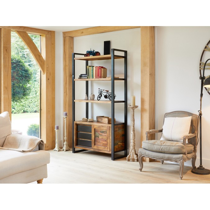 Urban Chic Reclaimed Large Storage Bookcase