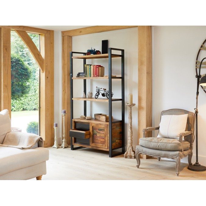 Urban Chic Reclaimed Large Storage Bookcase