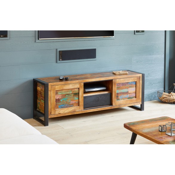 Urban Chic Reclaimed Widescreen Television Cabinet Urban Chic Reclaimed Widescreen Television Cabinet
