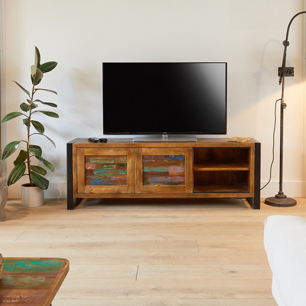 Urban Chic Reclaimed Widescreen Television Cabinet