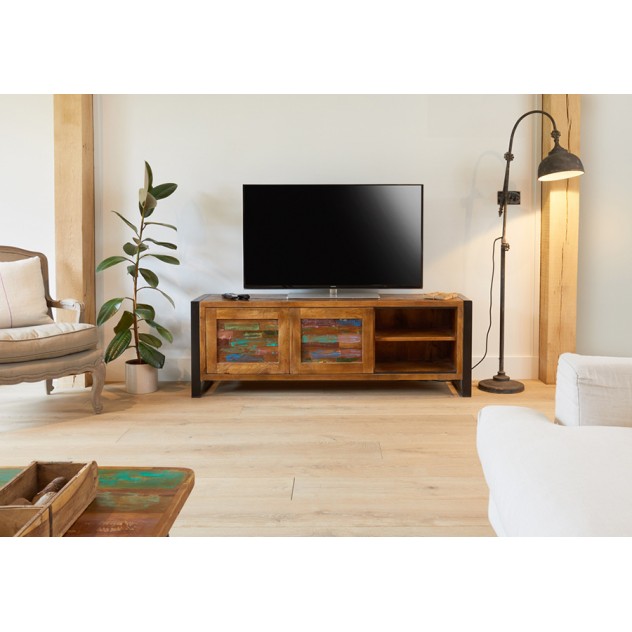 Urban Chic Reclaimed Widescreen Television Cabinet Urban Chic Reclaimed Widescreen Television Cabinet